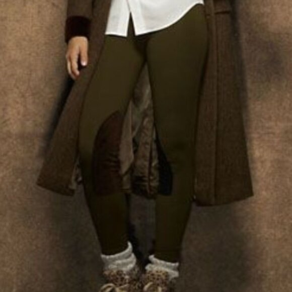 New, Ralph Lauren Olive Green Equestrian Riding Leggings - Picture 3 of 15